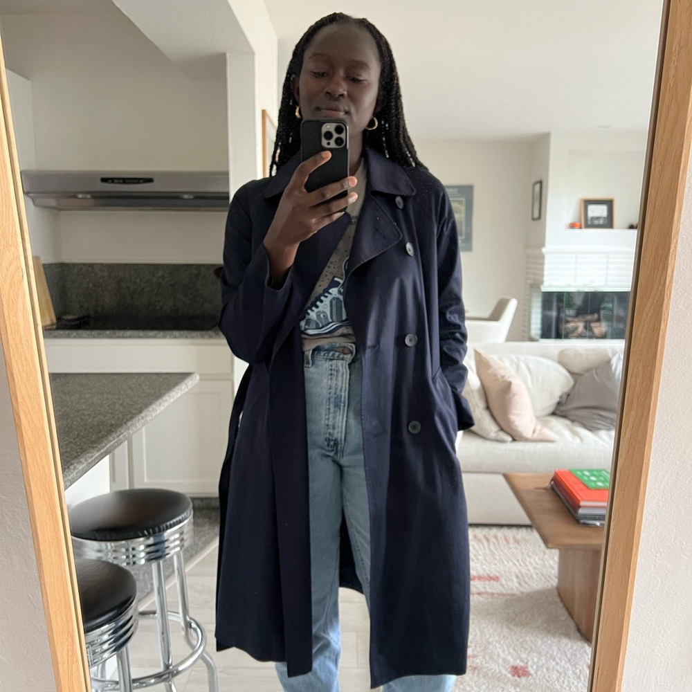 Everlane | Trench Coat | Size 8 | Navy